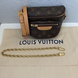 Authentic Louis Vuitton mini bumbag monogram